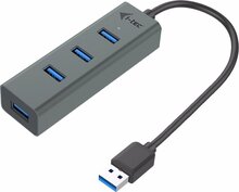 USB jagaja I-TEC U3HUBMETAL403, hall