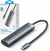 USB jagaja Vention TGMHB 5-in-1 USB-C, 100W PD, 5Gbps, 4K60Hz, hõbedane