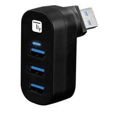 USB jagaja Techly IUSB3-HUB3-ROTB, must