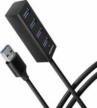 USB jagaja Axagon HUE-M1AL, must
