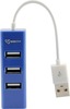 USB jagaja Sbox H-204, 4 porti, sinine (blueberry blue)
