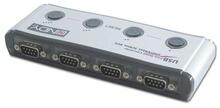 USB adapter Lindy 4 pordiga serial konverter FTDI kiibiga