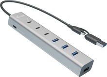 USB jagaja I-Tec CAHUBMETAL7 Charging Metal HUB 7 porti, hall