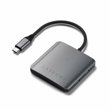 USB jagaja Satechi 4-Port USB-C Hub Power Delivery, hall