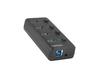 USB jagaja Natec NHU-1557 Mantis 2, must