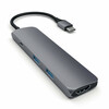USB-C jagaja Satechi SLIM TYPE-C MultiPort Adapter, hall