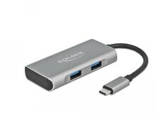 USB jagaja Delock 63261, 3 x Type-A ja 1 x Type-C