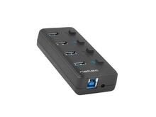USB jagaja Natec NHU-1557 Mantis 2, must