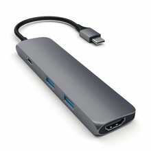 USB-C jagaja Satechi SLIM TYPE-C MultiPort Adapter, hall