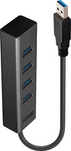 USB jagaja Lindy I/O HUB USB3 4PORT/43324, must