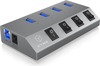 USB jaotur Icy Box IB-HUB1405, antratsiit