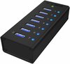 USB jagaja Icy Box IB-AC618, must