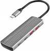 USB jagaja Logilink UA0413 USB 3.2 Gen2, 2xUSB-A, 2xUSB-C, PD 100W, alumiinium