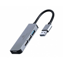 USB jagaja Gembird UHB-U3P1U2P3-01 4 porti, must