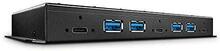 USB jagaja Lindy 7 pordiga USB 3.2 Gen 2, metall, toitega