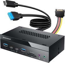 USB jagaja kaardilugejaga Graugear G-MP03CR-AU, 8 pordiga