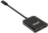 Videoadapter Club 3D CSV-1555 USB-C – 2x DisplayPort, must
