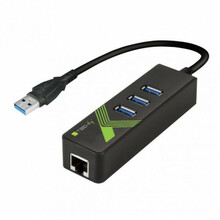 USB portide replikatsioon Techly IDATA USB-ETGIGA-3U2, must