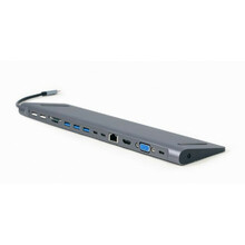 USB-C jaotur Gembird A-CM-COMBO9-01, 9-in-1, hall