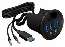 USB jagaja Icy Box IB-HUB1403A, 4 porti, must