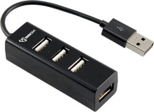 USB jagaja Sbox H-204, 4 porti, must