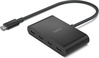 USB-C jagaja Belkin AVC018BTBK, must, 4 porti