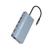 USB-C jagaja Wozinsky WDS03Y5S 14-in-1, alumiinium, hall