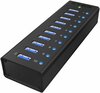 USB jagaja Icy Box IB-AC6110, must
