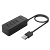 USB jagaja Orico W5P-U2-100, 4x USB-A 2.0 + microUSB 5V, 1m, must