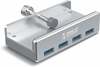 USB jagaja Orico MH4PU-SV-BP, 4x USB 3.0, hõbe