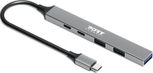 USB jagaja Port Connect 900163, 5 pordiga, 100W, USB-C