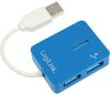 USB jagaja Logilink UA0136 4 pordiga, sinine