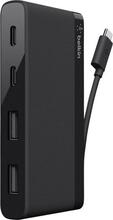 USB jagaja Belkin F4U090BTLBK, must
