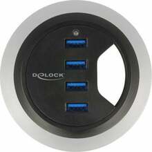 USB jagaja Delock 4-Port In-Desk, 90 cm