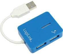 USB jagaja Logilink UA0136 4 pordiga, sinine