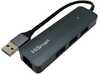 USB jagaja Extra Digital Adapter USB-A 3x USB 3.0 ja RJ45