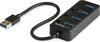 USB jaotur StarTech HB30A4AIB, must