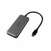 USB-C jagaja DELTACO USBC-HUB204, hõbe