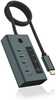 USB jagaja Icy Box IB-HUB1454-C31, 4 porti, USB-C, koos 24W toiteadapteriga