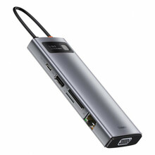 USB jagaja Baseus CAHUB-CU0G, 9-in-1, 18 cm