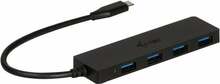 USB jagaja I-TEC C31HUB404, must
