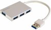 USB jagaja Sandberg 133-88, 4 porti, hõbedane