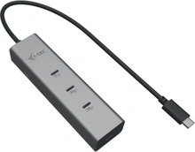 USB-C jagaja I-Tec C31HUBMETAL8KPDPRO, metall, 5 porti, hõbe, USB-C video 8K ja 85W toiteallikaga