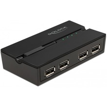 USB lüliti Delock USB 2.0 Switch for 4 PC an 4 Gerte