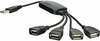 USB jagaja Akyga AK-AD-13, 4 pordiga, must