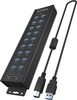 USB jagaja Raidsonic IB-HUB1720-U3 20-in-1 toiteallikaga