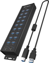 USB jagaja Raidsonic IB-HUB1720-U3 20-in-1 toiteallikaga