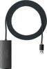USB jagaja Baseus Lite Series WKQX030201 4 pordiga USB 3.0, must, 2 m