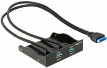 USB jagaja Delock Front Panel 3.5, 2x USB 3.0, must