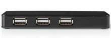 USB jagaja Nedis UHUBU2730BK 7 porti USB 2.0, must